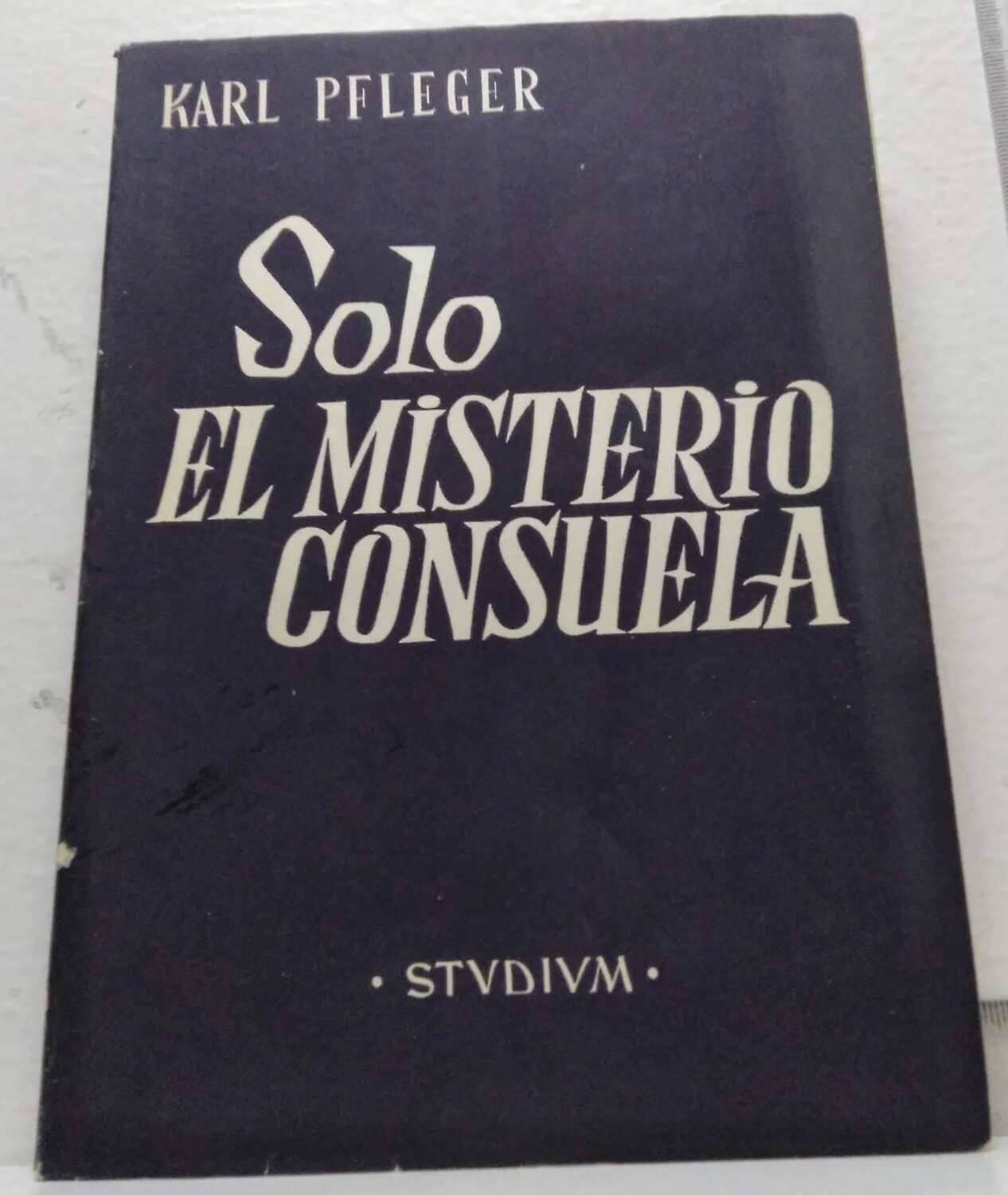Sólo el misterio consuela. Autor: Pfleger, Karl