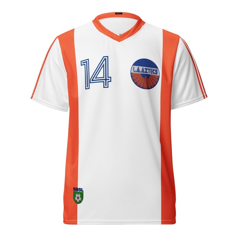 Official Los Angeles Aztecs™ Stylo Matchmakers® NASL™ Number 14 Johan Cruyff Recycled Soccer Jersey