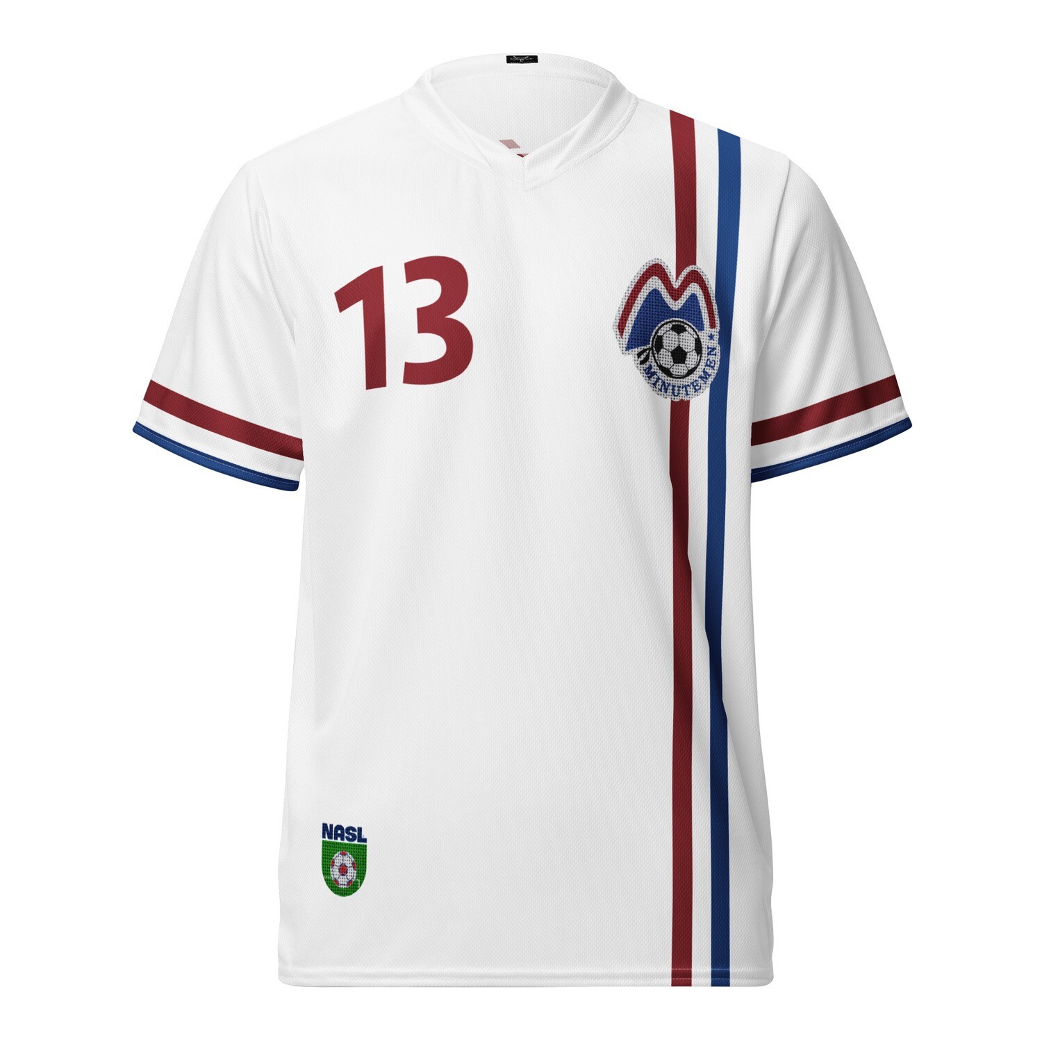 Official Boston Minutemen™ Stylo Matchmakers® NASL™ Number 13 Eusebio Recycled Soccer Jersey