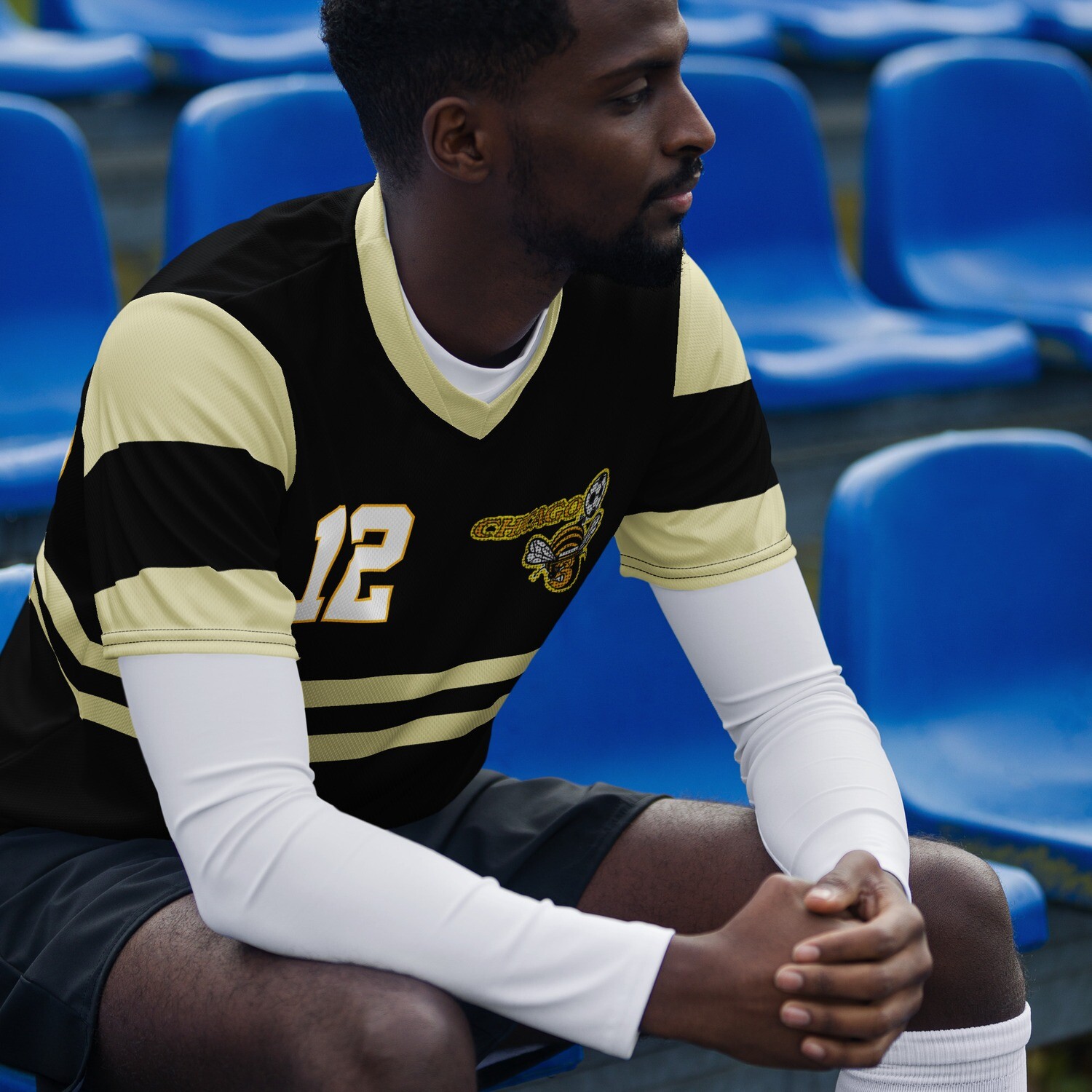 Official Chicago Sting™ Stylo Matchmakers® NASL™ Number 12 Granitza Recycled Soccer Jersey