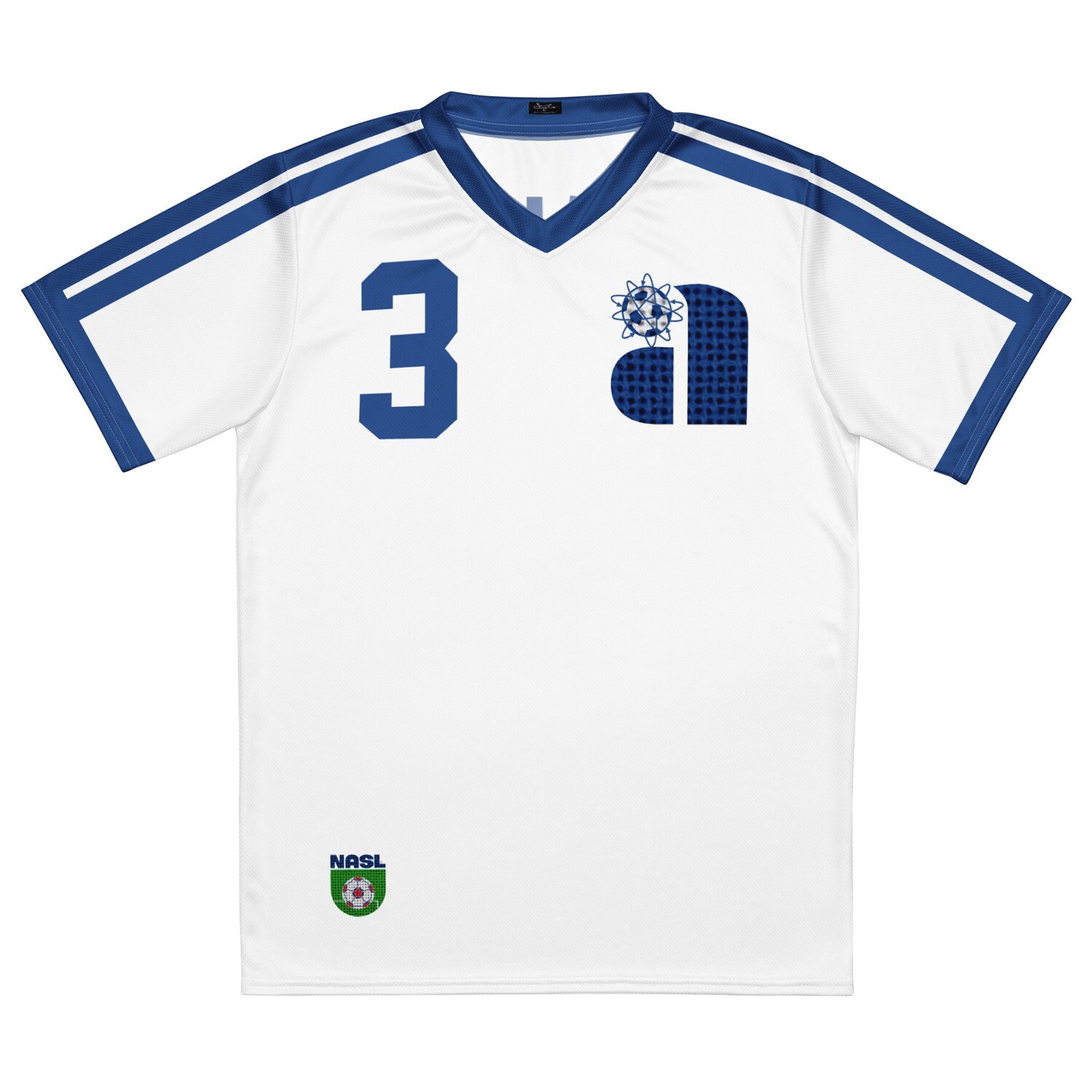 Official Philadelphia Atoms™ Stylo Matchmakers® NASL™ Number 3 Bobby Smith Recycled soccer jersey