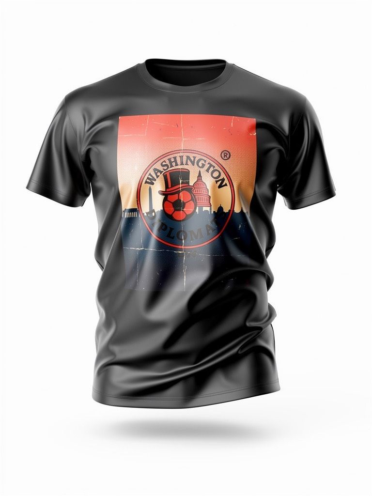 Washington Diplomats® NSL® Logo T-Shirt | Football Is For The Fans Washington Diplomats® NSL® Logo T-Shirt | Football Is For The Fans