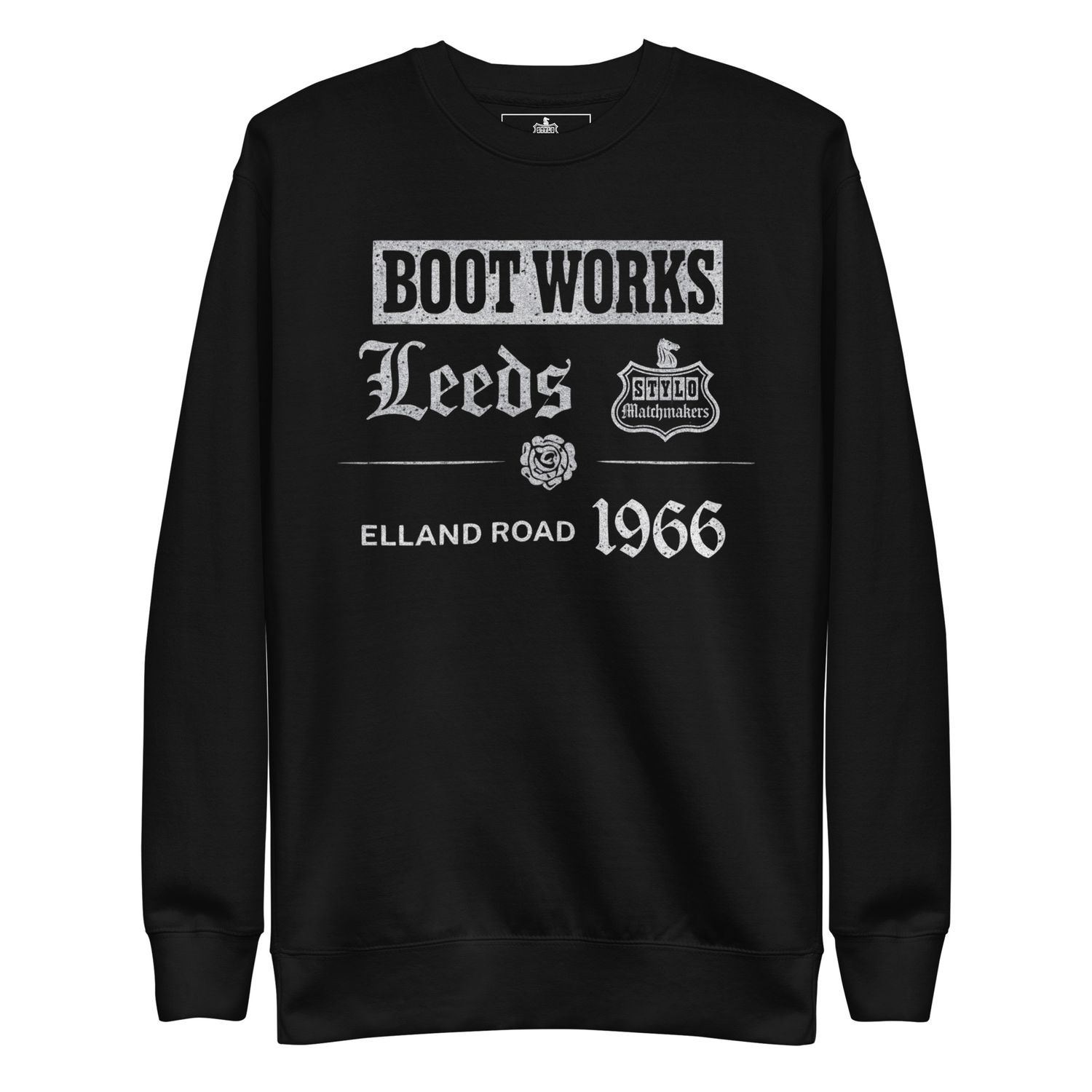 Stylo Matchmakers® — Boot Works Leeds 1966 Sweatshirt Stylo Matchmakers® — Boot Works Leeds 1966 Sweatshirt