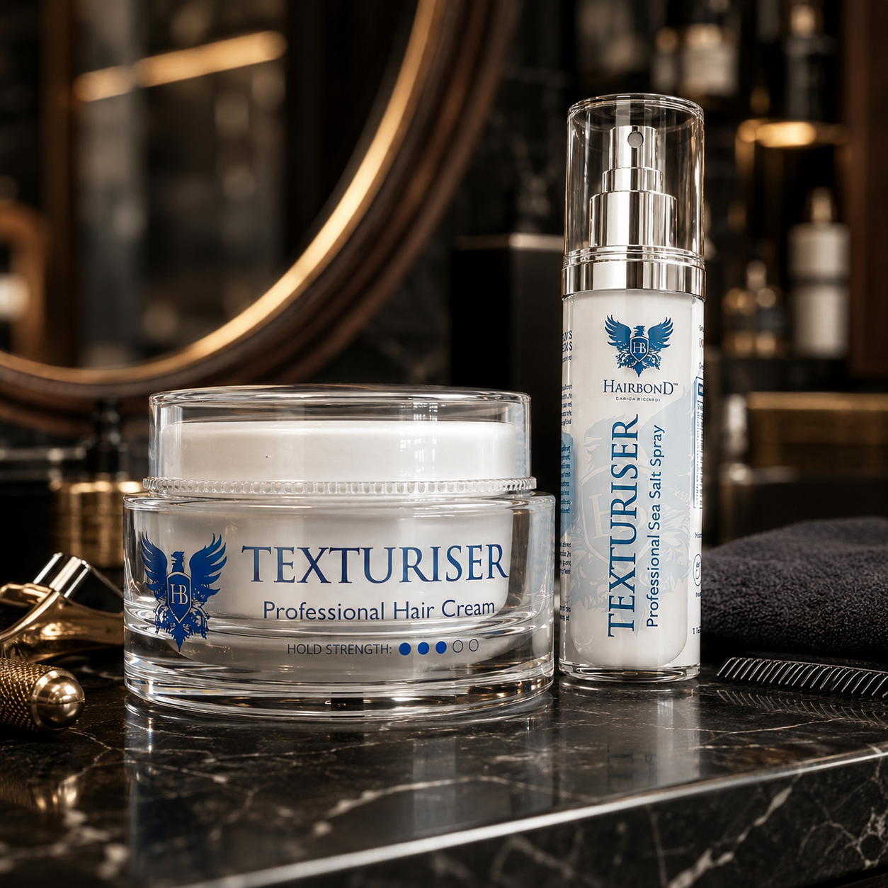 Hairbond Texturiser Duo Pack: Cream 100ml + Sea Salt Spray 120ml