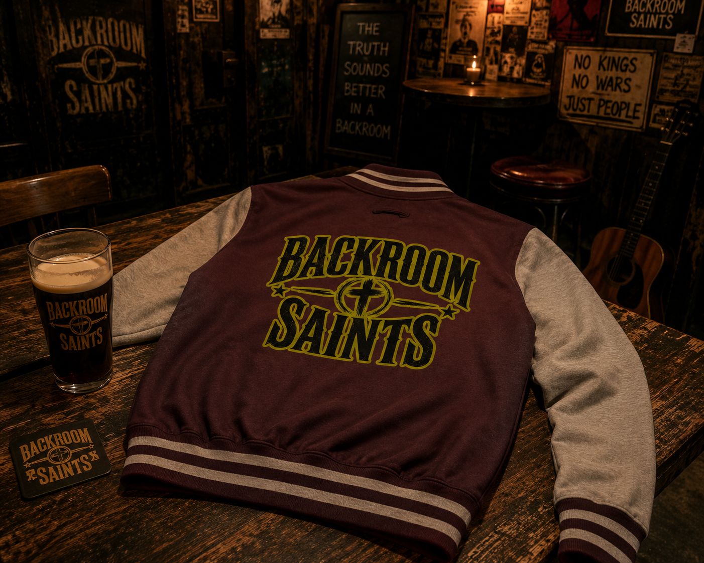 Backroom Saints Letterman Jacket Backroom Saints Letterman Jacket