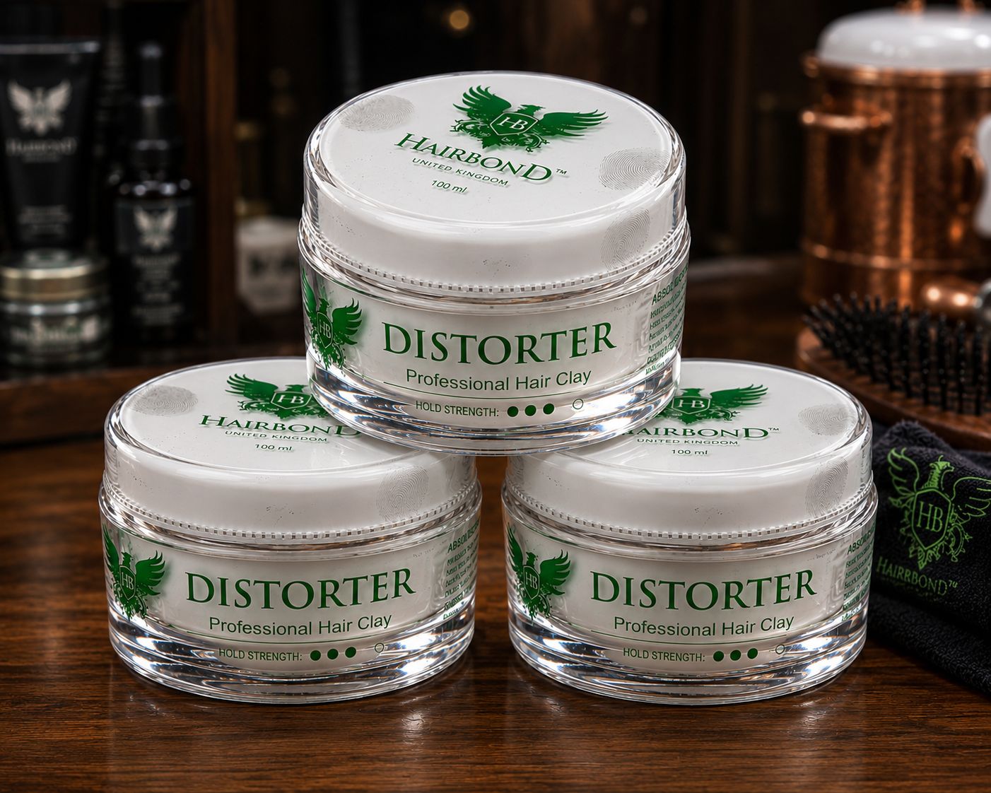 Hairbond Distorter Professional Hair Clay  x3 | Professional Hair Styling Product | Premium Hold & Texture
