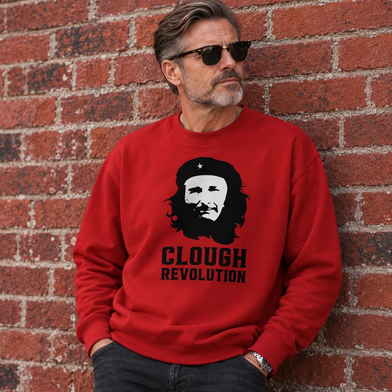 Clough Revolution Nottingham Sweatshirt Clough Revolution Nottingham Sweatshirt