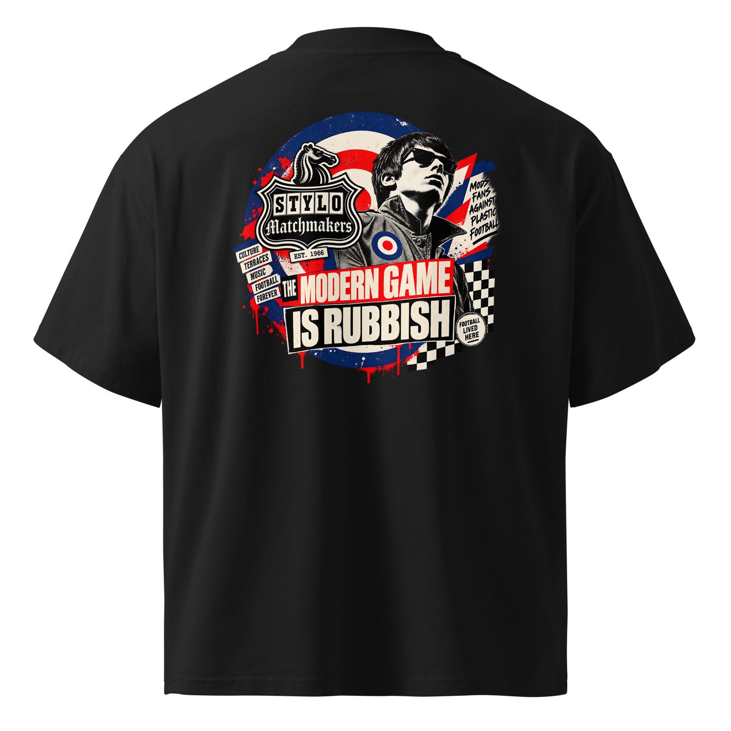 Punk Football Mod Oversized T-Shirt