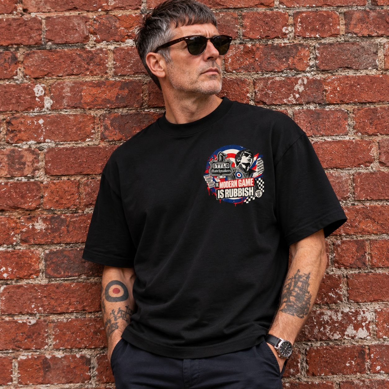 Punk Football Mod Oversized T-Shirt Punk Football Mod Oversized T-Shirt