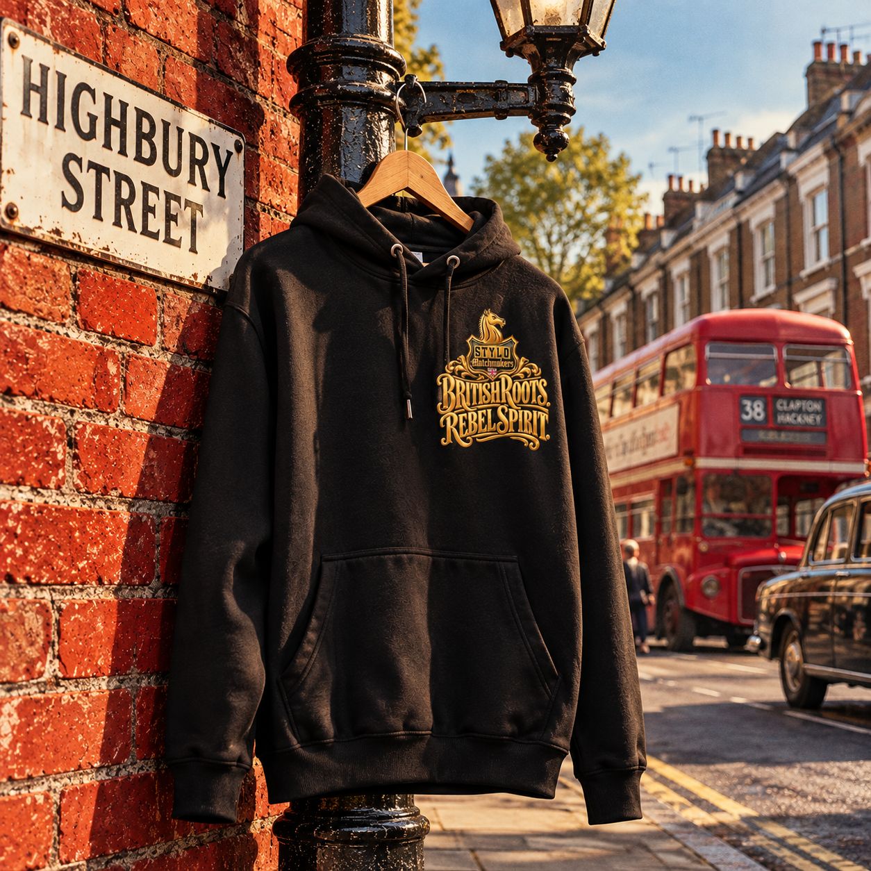British Roots. Rebel Spirit. Hoodie