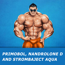 Primobol, Nandrolone D and Strombaject Aqua
NandrolonaD-Decandrol10ml-2vial 
Primobol10ml-3 vial
Strombaject10ml-3 vial
Clomed blister-40tabs
Gonadotropin5000iu-3 amps
Anastrozol 1mg new- 25 tabs