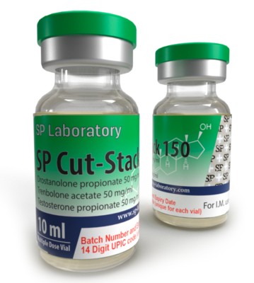 SP Cut-Stack Principio attivo: Drostanolone propionato 50mg, testosterone propionato 50mg, acetato di trenbolone 50mg
Produttore: SP Laboratories
Unità: 1 flaconcino (150mg / ml 10 ml)
