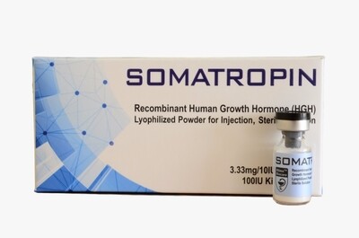 SOMATROPIN POWDER
1 x 100 IU 3.3mg