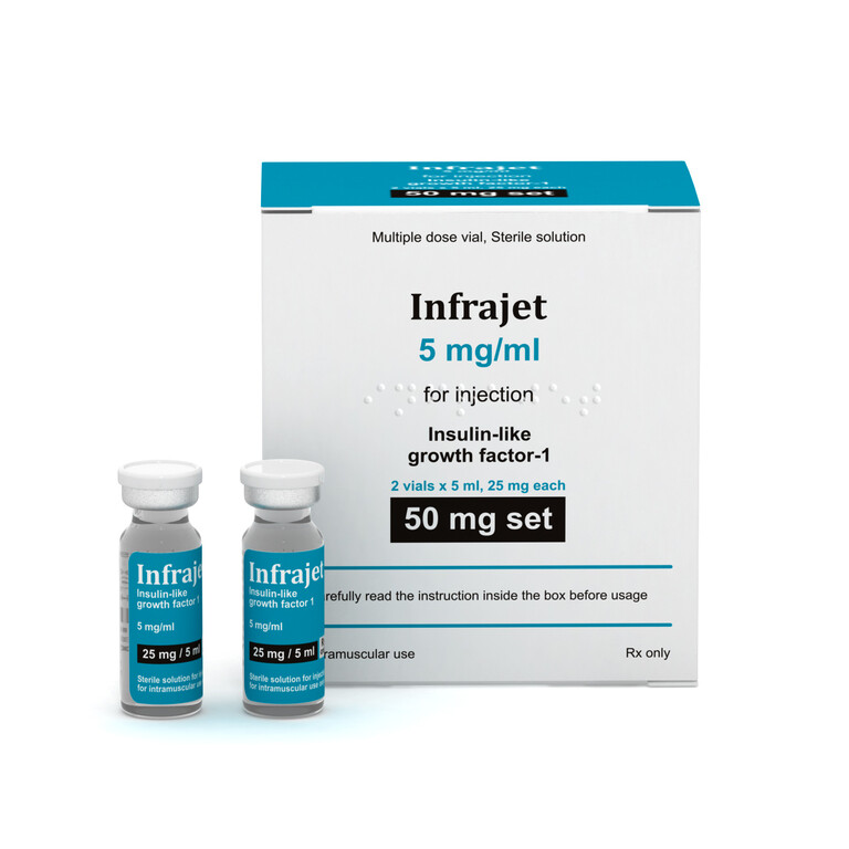 INFRAJET IGF1
2 vials x 5 ml, 25 mg each