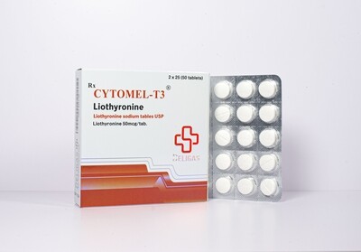 CYTOMEL-T3
50 tabs (50mcg/tab)