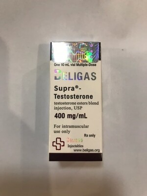 SUPRA-TESTOSTERONE 400 US
1 vial (400mg/ml 10 ml)