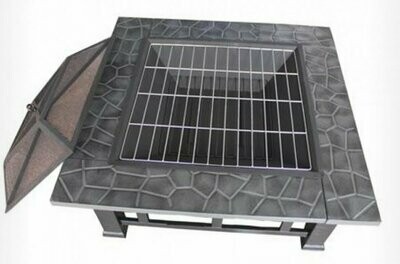 Metal Garden Fire pit Stove Brazier Outdoor BBQ Grill