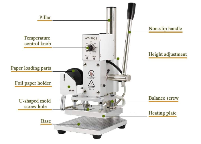 Hot Foil Stamping Machine Bronzing Machine with Positioning Slider for Precision and Custom Printing