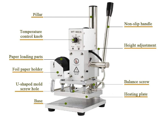 Hot Foil Stamping Machine Bronzing Machine with Positioning Slider