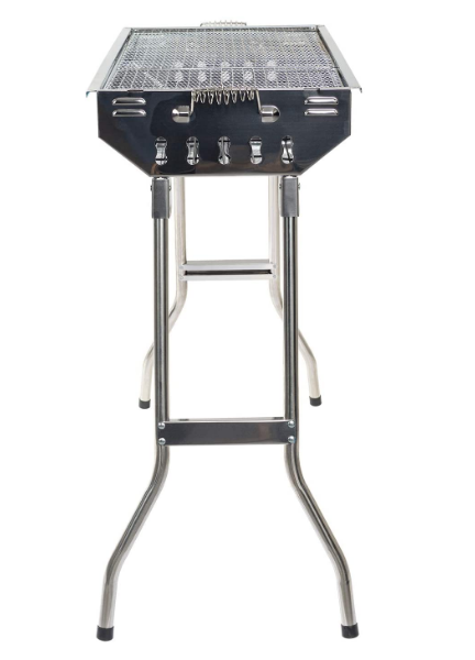 Portable Foldable Stainless Steel Barbecue Grill for Outdoor Cooking and Camping