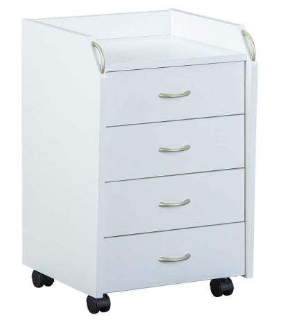 Drawer Unit Inter Link Roll Container – Storage with Plastic Rollers and Silver Handles for Easy Organization and Mobility