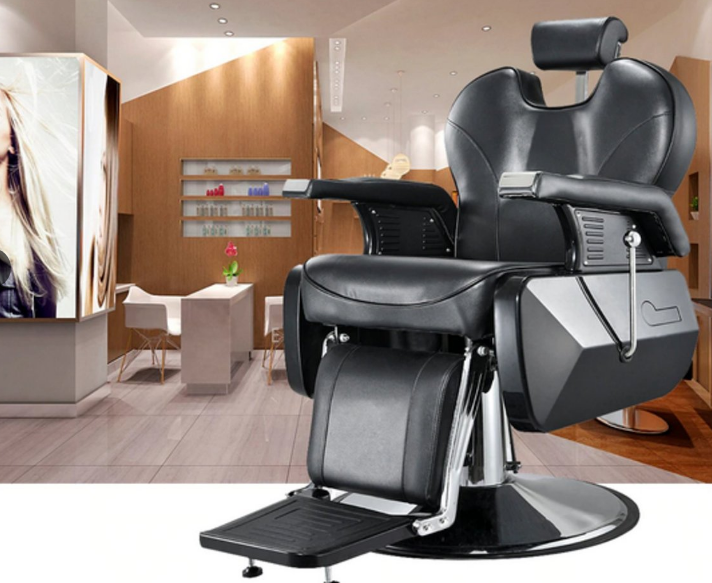 High Grade Salon Barber Tattoo Chair with 360° Swivel for Comfort and Flexibility, Adjustable and Durable Design for Professional Use