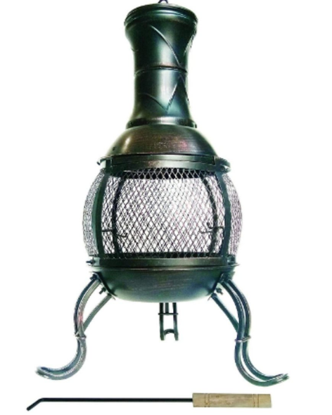 Chiminea Patio Heater, Outdoor Fireplace with Wide Heat Output for Garden and Patio