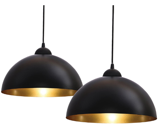 Design 2 x Industrial Vintage LED Pendant Lights – Retro Lighting Fixtures for Home, Loft, and Restaurant Decor