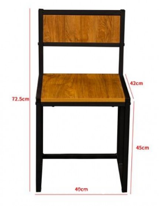 Dining Table and 4 Chairs Set Walnut