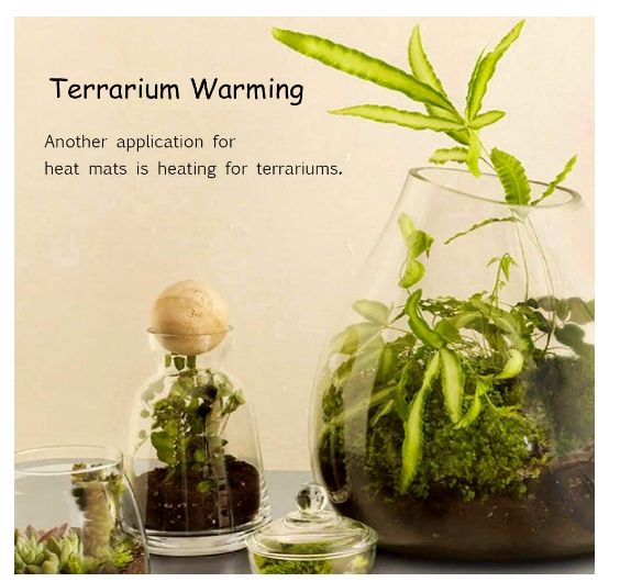 Seedling Heat Mat, Waterproof Heated Pad for Plants, Winter Greenhouse Hydroponic Heating Mat for Seedling Germination and Reptiles, 10&quot;x20.75&quot; (25 x 52cm)