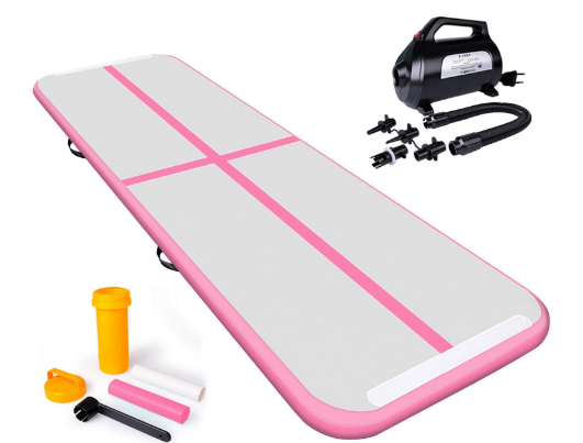 Inflatable Gymnastics Tumbling Mats for Safe and Convenient Practice, Tumbling, and Exercise Sessions