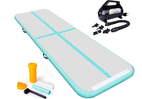 Inflatable Gymnastics Tumbling Mats for Safe and Convenient Practice, Tumbling, and Exercise Sessions