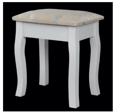 Modern Makeup Table with Mirror Stool and 5 Drawer