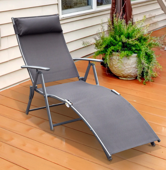 Reclining metal sun lounger online