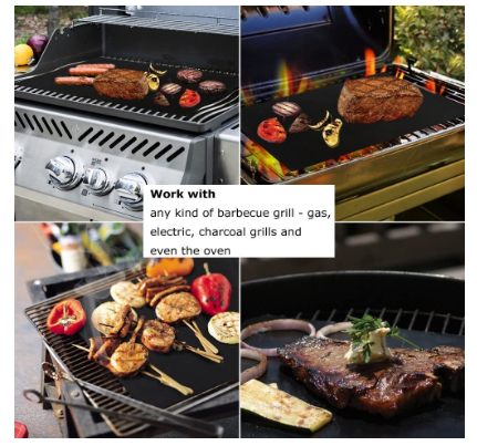 Set of 5 Non Stick Barbecue Baking Mat