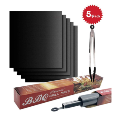 Set of 5 Non Stick Barbecue Baking Mat