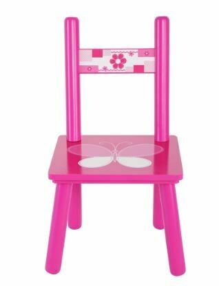 Wooden Flowers Table and Chair Set Kids Childs Studying Painting Home School