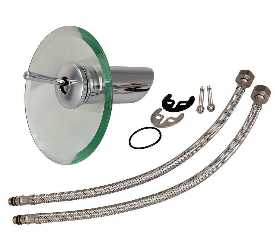 Sink Basin Tap Kitchen Round Faucet Tap With Water Inlet Pipe