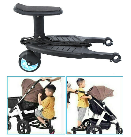 Buggy Stroller Rollboard with Seat – Kiddy Board Footboard