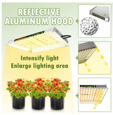 Hydro TS 600W LED Grow Light with Sunlike Full Spectrum for Indoor Plant Growth and Horticulture