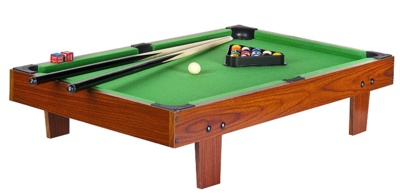 Children's Wooden Portable Pool Table for Kids, Folding Pool Table, Compact Design for Indoor/Outdoor Fun
