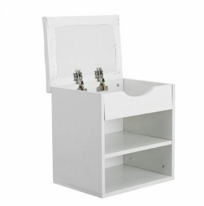 Shoe Bench Wooden Shoes Storage Organizer Cabinet Padded Seat
