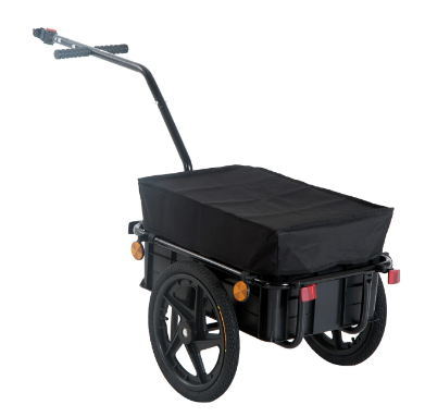 Cargo Bike Trailer with Heavy-Duty Utility Luggage Carrier for Hauling and Storage