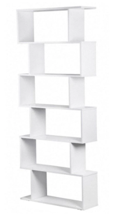 6 Tier Shelf, Storage Unit, Partition Wall, for Living Room, Bedroom, Office, Modern Style For Shelving unit, Storage unit, etc