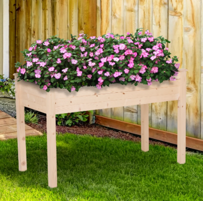 Garden Bed Planter for Vegetables, Flowers, and Herbs – Raised Garden Box Kit for Outdoor Gardening and Planting