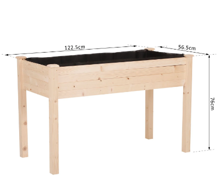 Garden Bed Planter for Vegetables, Flowers, and Herbs – Raised Garden Box Kit for Outdoor Gardening and Planting