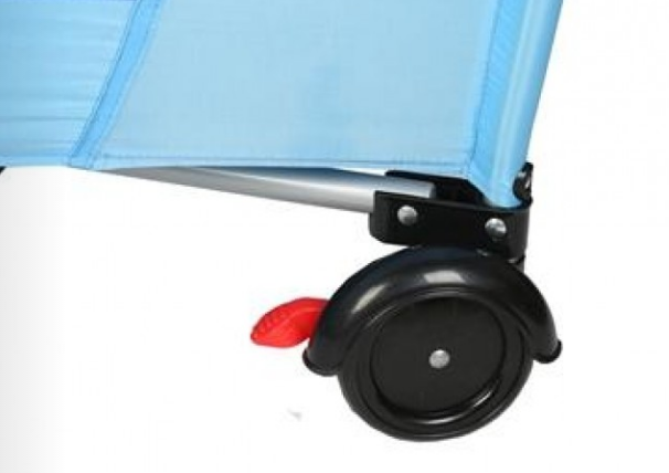 Foldable Baby Cot with Play Bar and 3 Detachable Toys for Comfort and Entertainment