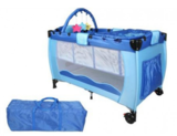 Foldable Baby Cot With Play bar &amp; 3 detachable toys