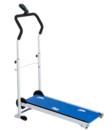 Twin Flywheel Treadmill for Home-Blue/White