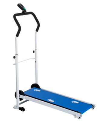 Twin Flywheel Treadmill for Home-Blue/White